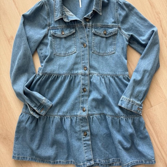 Free People Nicole Denim Dress - Picture 5 of 8